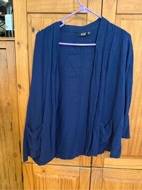 a.n.a Dark Navy Lightweight Cardigan